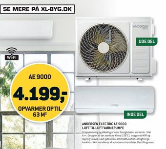Andersen electric ae 9000 luft til luft varmepumpe