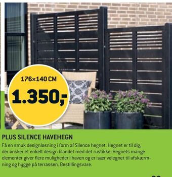 XL-BYG Plus silence havehegn tilbud