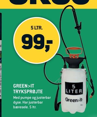 XL-BYG Green>it tryksprøjte tilbud