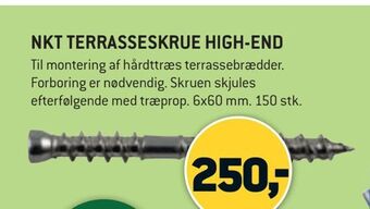 XL-BYG Nkt terrasseskrue high-end tilbud