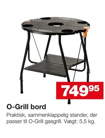 Bauhaus O-Grill bord tilbud