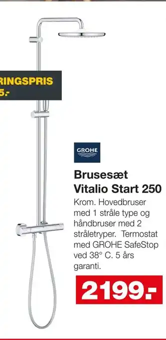 Bauhaus Brusesæt Vitalio Start 250 tilbud