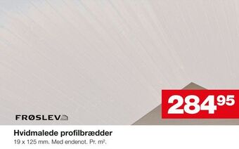 Bauhaus Hvidmalede profilbrædder tilbud