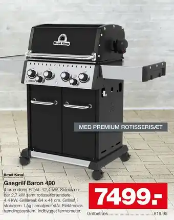 Bauhaus Gasgrill Baron 490 tilbud