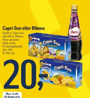 Føtex Capri-sun juice tilbud