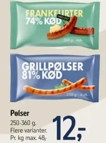 Føtex Fairy frankfurter tilbud