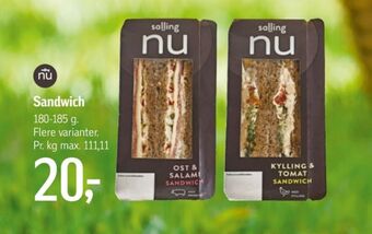 Føtex Salling nu sandwich tilbud