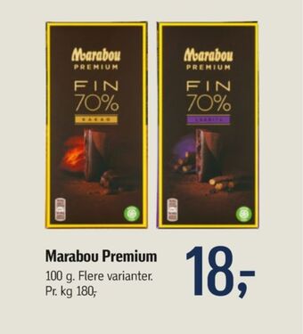 Føtex Marabou premium chokoladeplade fin 70% kakao tilbud