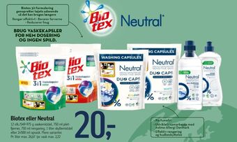 Føtex Biotex vaskemiddel-tabs tilbud