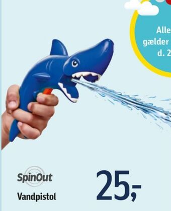 Føtex Spinout vandpistol tilbud