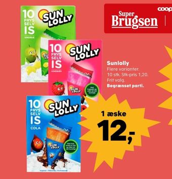 Kvickly Sun lolly is frys selv tilbud