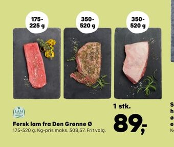 Kvickly Lam fra den grønne ø lammefilet tilbud