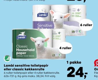 Kvickly Classic køkkenrulle tilbud
