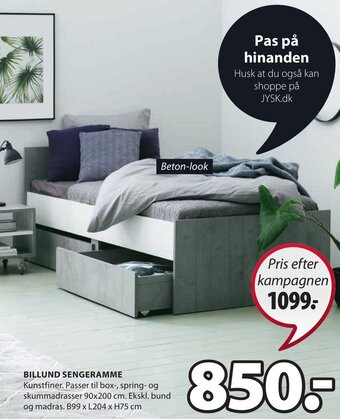 JYSK Billund Sengeramme tilbud