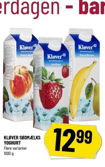 Løvbjerg Kløver yoghurt jordbær tilbud