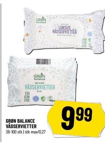 Løvbjerg Grøn balance vådservietter tilbud