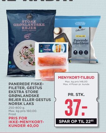 MENY Gestus rejer tilbud