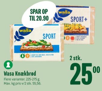 Min Købmand Wasa knækbrød tilbud