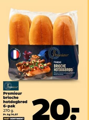 Netto Premieur pølsebrød tilbud