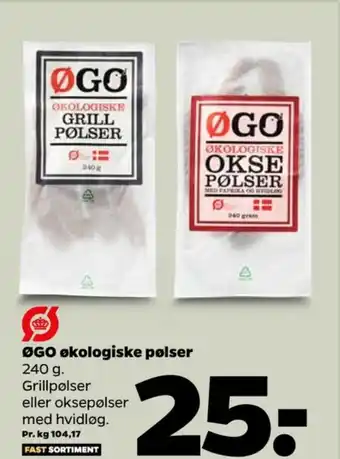 Netto Øgo pølser tilbud