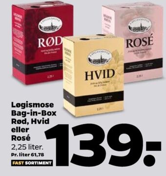 Netto Løgismose rødvin tilbud