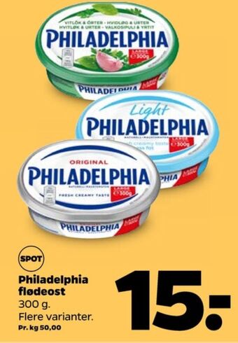 Netto Philadelphia flødeost light tilbud