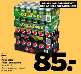 Netto Faxe kondi sportssodavand tilbud