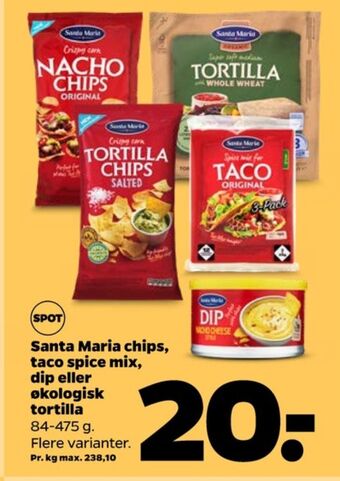 Netto Santa maria tortillachips tilbud