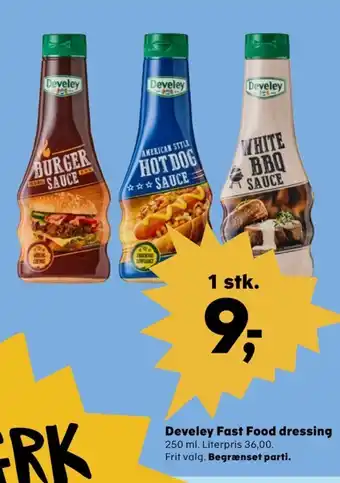 SuperBrugsen Develey sauce flydende tilbud