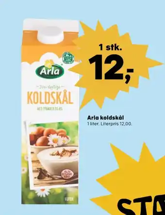 SuperBrugsen Arla koldskål tykmælk og æg tilbud