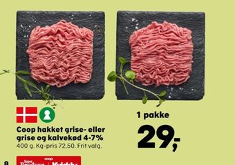 SuperBrugsen Coop hakket kalv og grisekød tilbud