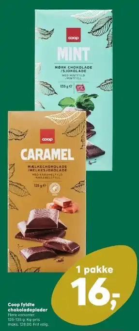 SuperBrugsen Coop chokoladeplade mint tilbud
