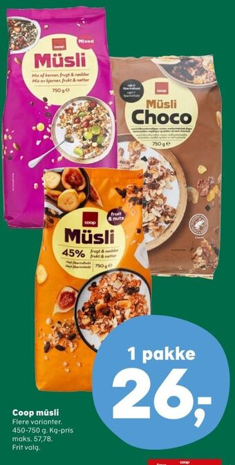 Coop müsli