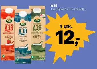 SuperBrugsen Arla a-38 mild jordbær tilbud