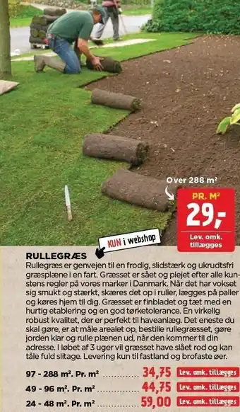 jem & fix Rullegræs pr. m² tilbud
