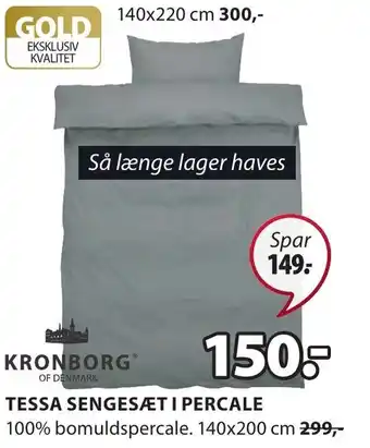 JYSK Tessa Sengesæt I Percale tilbud