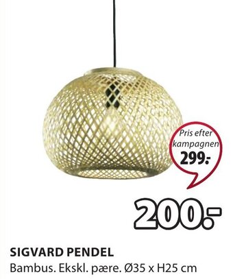 JYSK Sigvard Pendel tilbud