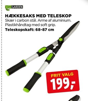 jem & fix Hækkesaks med teleskop tilbud
