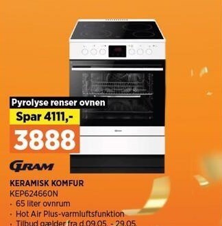 Power Keramisk komfur tilbud