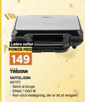 Power Vaffeljern tilbud