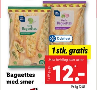 Lidl Chef select baguettes tilbud