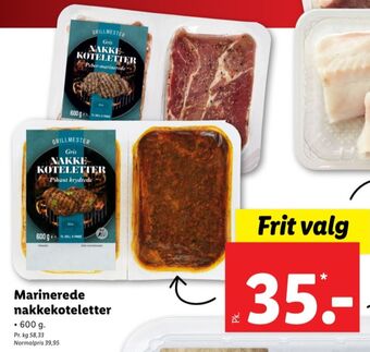 Lidl Grillmester nakkekoteletter tilbud