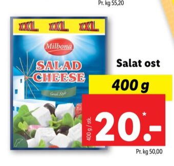 Lidl Milbona salatost tilbud