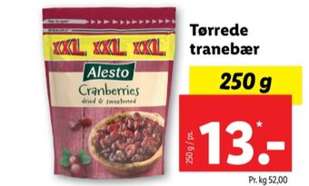 Lidl Alesto tranebær tilbud