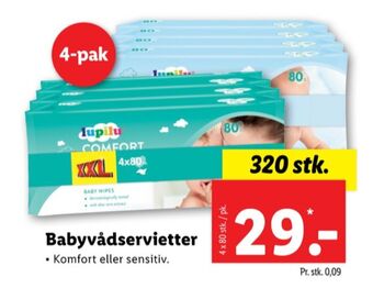 Lidl Lupilu vådservietter tilbud