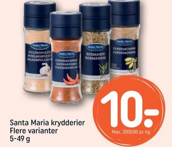 REMA 1000 Santa maria krydderier tilbud