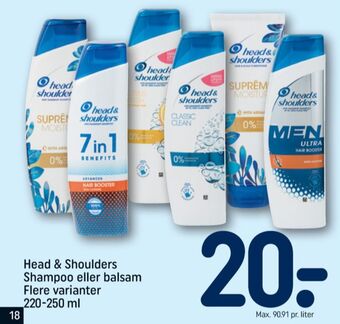 REMA 1000 Head&shoulders shampoo tilbud