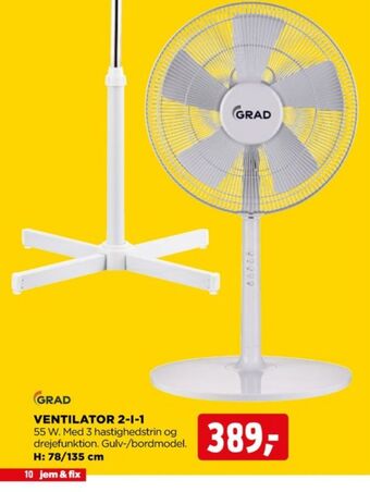 jem & fix Grad ventilator tilbud