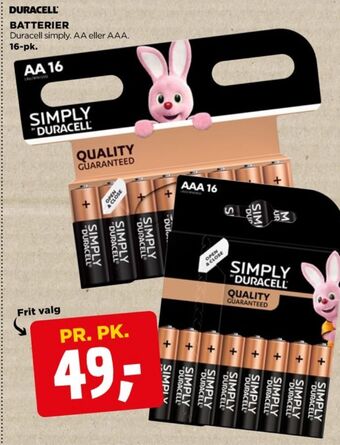 jem & fix Duracell batterier tilbud