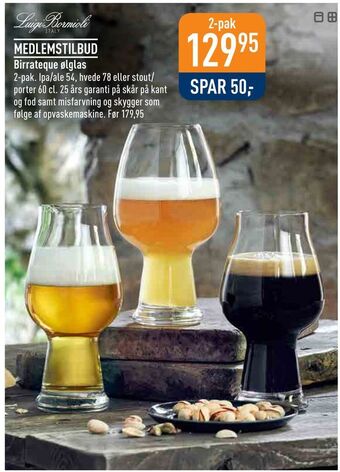 Imerco Birrateque ølglas tilbud